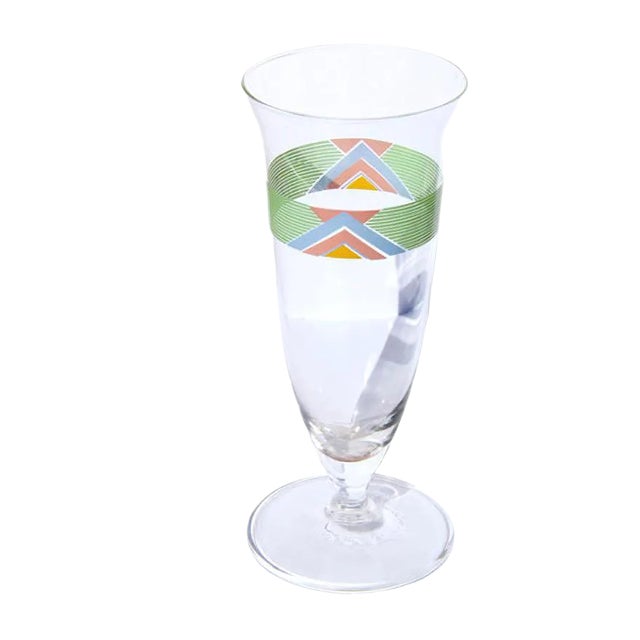 Italian Geometrical Glasses from Cerve, 1980s, Set of 7 For Sale
