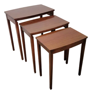 Mid-Century Mersman Mahogany Nesting Tables – Set of 3