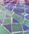 52" Handcrafted Blue and Teal Moroccan Mosaic Table For Sale - Image 4 of 7
