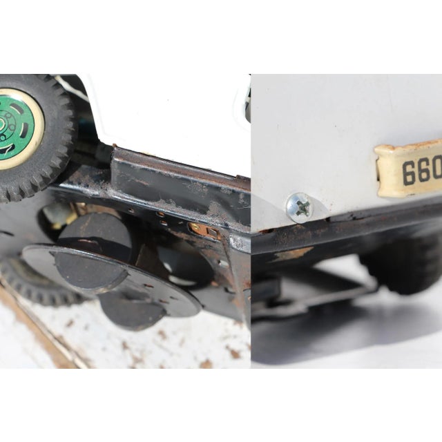 Vintage and Tin Toy Nomura Police p.d. Jeep, Japanese For Sale - Image 10 of 13