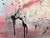 Dark Pink Late 20th Century Signed Abstract Painting by Dennis Sakelson - Acrylic on Cavas For Sale - Image 8 of 9