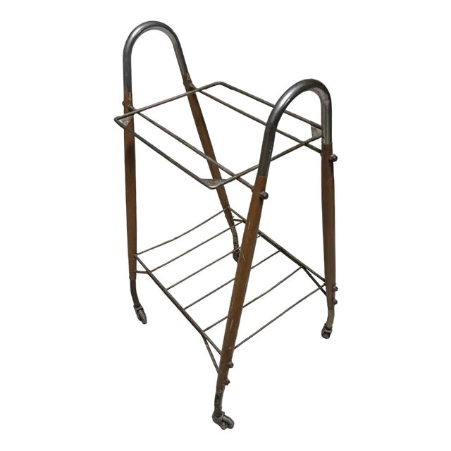 Italian TV and Magazine Rack Trolley, 1960s For Sale