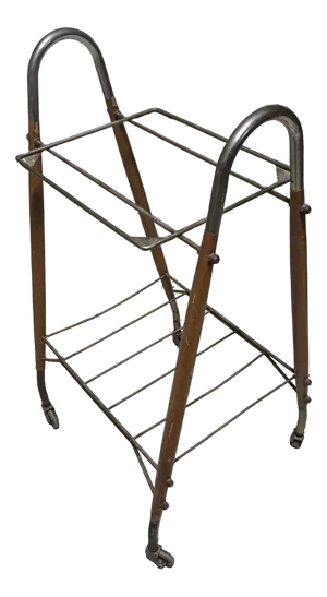 Italian TV and Magazine Rack Trolley, 1960s