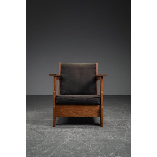 Brown Vintage Hague School Lounge Chair, 1920s For Sale - Image 8 of 15