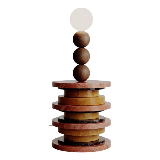 Stacked Silhouette Sun Bedside Table Lamp by Esther Knopfler For Sale