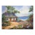 Pacific Grove Beach Cottage Garden Landscape by M. Lynch For Sale