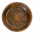 19th Century American Redware Pie Dish With Manganese Spots For Sale