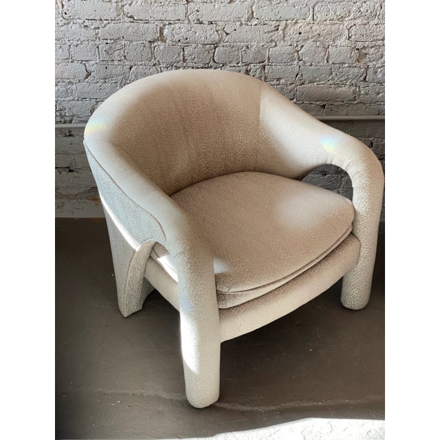 Vladimir Kagan 1980s Vintage Postmodern Sculptural Arc Chairs - A Pair For Sale - Image 4 of 12