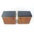 Art Deco Bedside Tables in Walnut and Black Glass, Czechoslovakia, 1940s, Set of 2 For Sale - Image 9 of 11