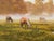 Realism Late 20th Century River Landscape Scene with Horses in the English Countryside by David Morgan For Sale - Image 3 of 13