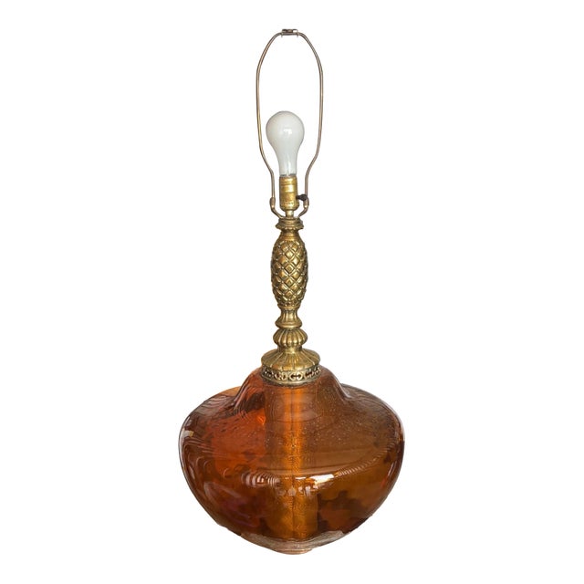 Vintage Hollywood Regency Style Table Lamp, Possibly Manufactured by Ef & Ef Industries in the 1970s. For Sale