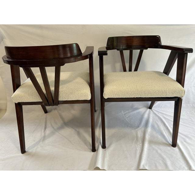 1960s Vintage Compass Chairs- a Pair For Sale In Miami - Image 6 of 11