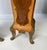 Pair of Mid-20th Century French Rococo Style Marquetry & Ormolu Pedestals With Green Marble Tops For Sale - Image 4 of 16