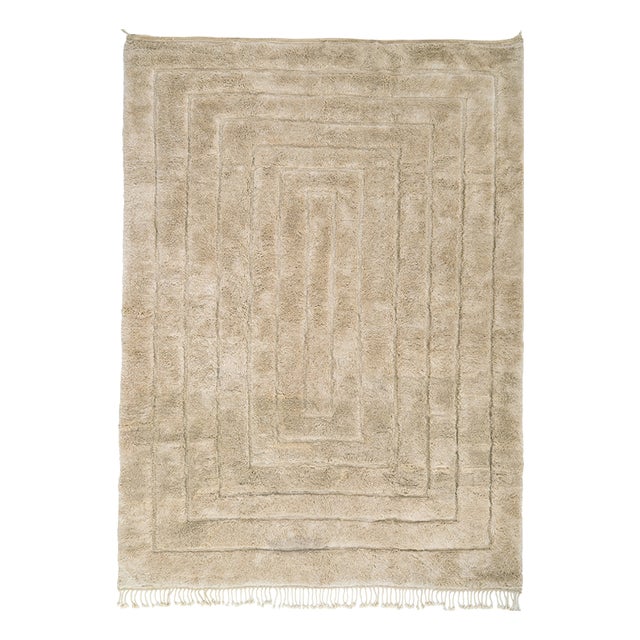 Hand-Knotted Wool Premium Rug by Azele Studio For Sale