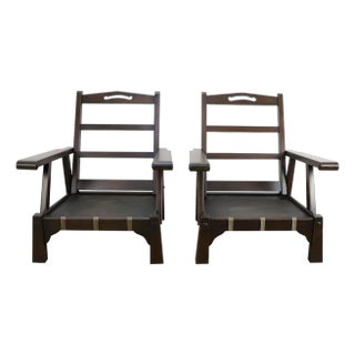 1960s Pair of Mexican Hacienda Style Armchairs For Sale
