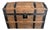 Late 19th Century Child’s Humpback Small Wood Trunk For Sale
