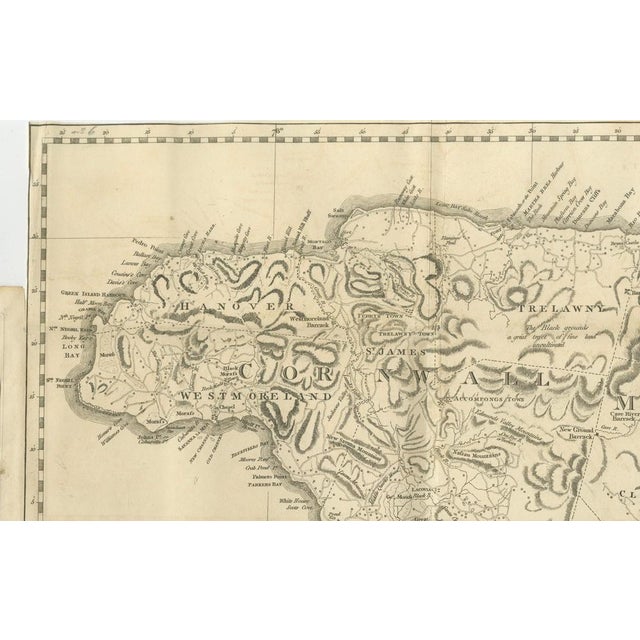 Map of Jamaica by Bryan Edwards Parishes, 1794 For Sale - Image 6 of 10