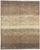 Hand-knotted Persian Lori Gabbeh rug featuring a softly striated composition in warm earth tones. Horizontal bands of...