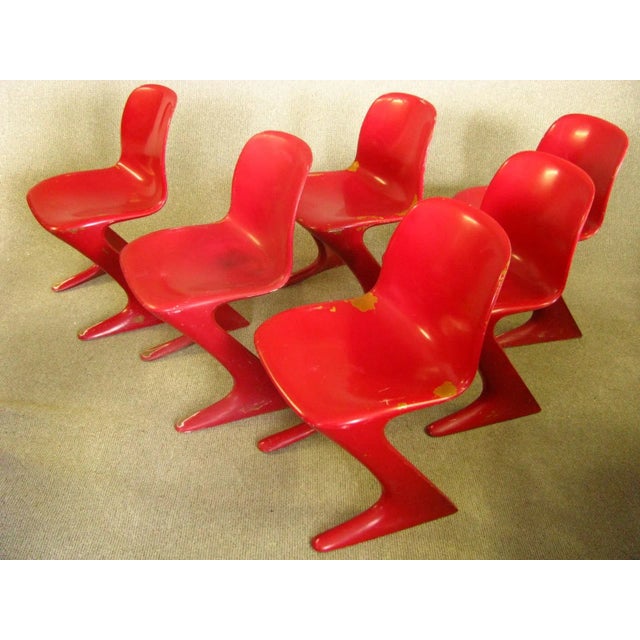 - set of six german mid-century chairs designed by ernst moeckl and siegfried mehl - z-chair chair designed in 1968 in the...