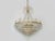 Large Brass 6-Light Chandelier with Glass Pendants, 1980s For Sale - Image 4 of 11