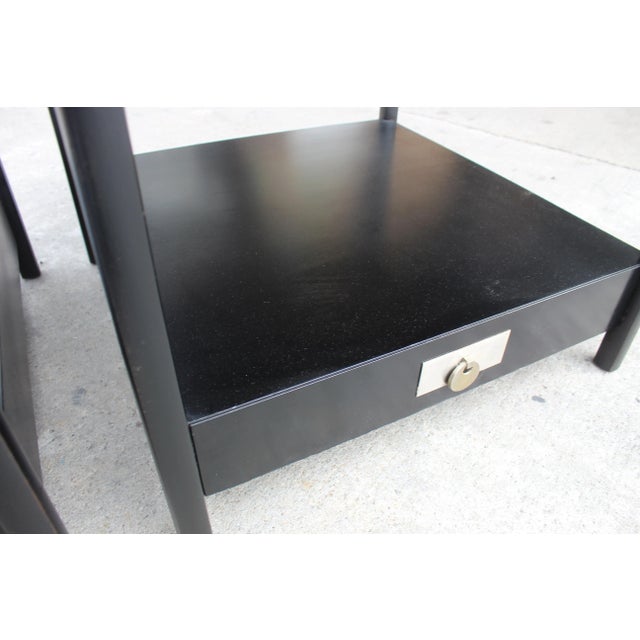 Mid-Century Modern Pair of Baker Mid-Century End Tables - a Pair For Sale - Image 3 of 12