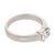 Vintage Gia 0.80 East West Old Mine Cut Diamond Platinum Engagement Ring, Size 6 For Sale - Image 4 of 8