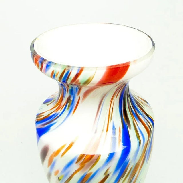 White Art Deco Vase, Former Czechoslovakia, 1950s For Sale - Image 8 of 9
