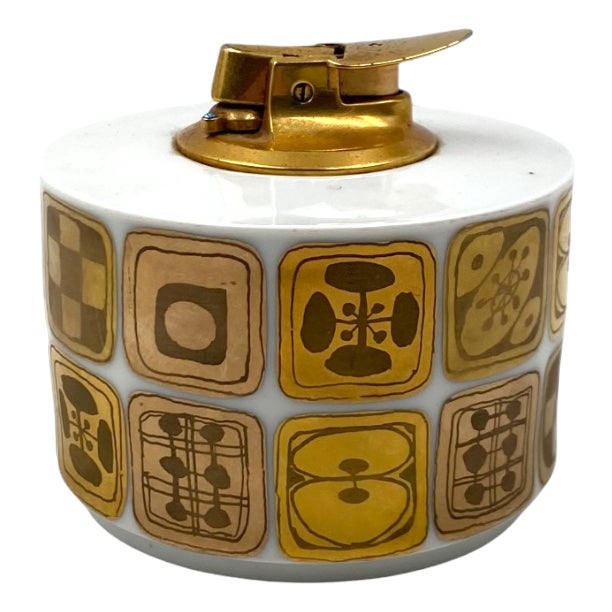 Mid-Century Porcelain Table Lighter by Bjorn Wiinblad for Rosenthal, 1970s For Sale