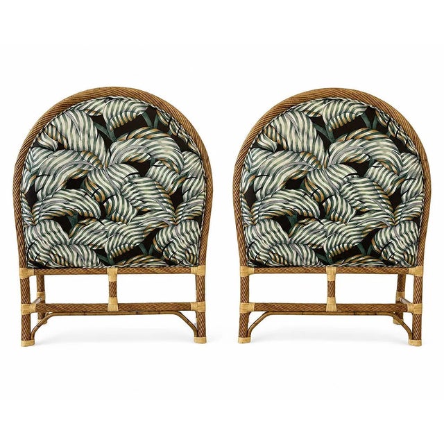 Pair Vintage Rattan Twin Headboards 51" For Sale - Image 4 of 8