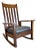 Antique Stickley Brothers Mission Oak Arts & Crafts Rocking Chair New Leather Seat For Sale