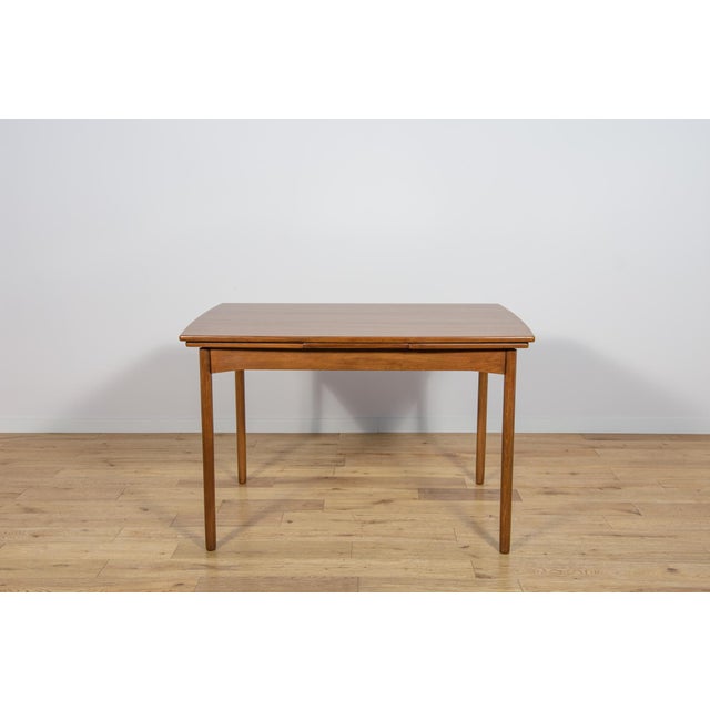 Mid-Century Modern Mid-Century Teak Extendable Dining Table, Denmark, 1960s For Sale - Image 3 of 18