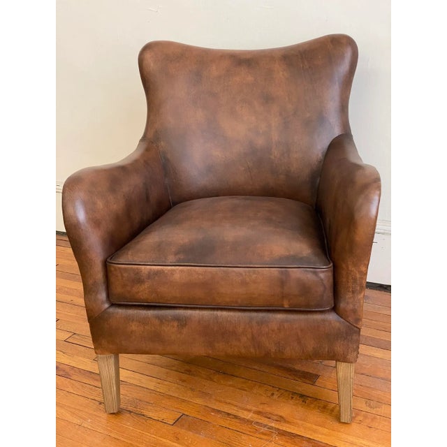 Timothy Oulton “Coffee Leather” Side Chair For Sale - Image 13 of 13