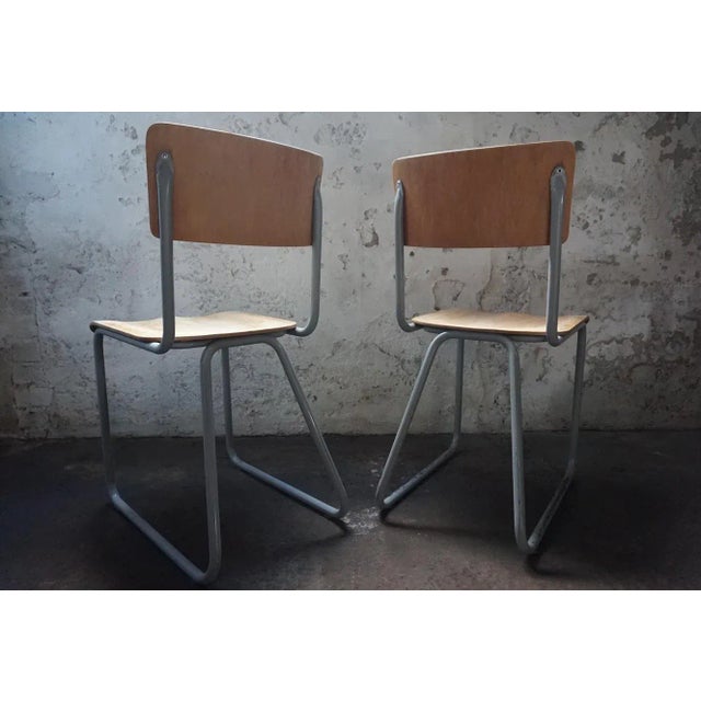 Set of Industrial Chairs by Willem Hendrik Gispen for Gispen, 1950s For Sale - Image 13 of 18
