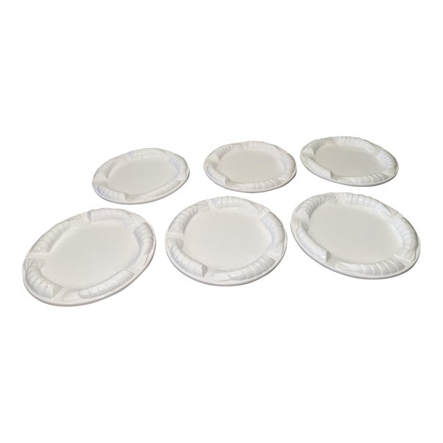 Mid 20th Century Shafford 3D Shrimp/Lobster Tail Appetizer Plates- Set of 6 For Sale