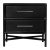 Verona Two-Drawer Nightstand in Black For Sale In West Palm - Image 6 of 8