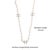 Late 20th Century Style 222.67 Ct Pearl Station Necklace With Pavé Set Interlocking CC Accents For Sale - Image 9 of 12