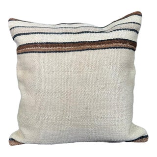 Turkish Hemp Pillow Cushion Natural Beige Brown Cushion Cover 20x20 For Sale