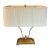 Late 20th Century Attributed Baker Brass Italian Table Lamp With Pleated Shade – Neoclassical Hollywood Regency For Sale