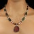 This is part of Chairish’s Fine Jewelry assortment. Exquisite Multi-Color Tourmaline Necklace with 50-Carat Watermelon...