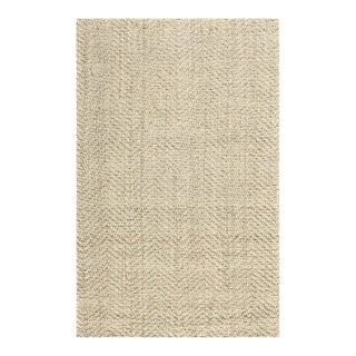 Chevron Ivory Jute Rug - 2 X 3 For Sale