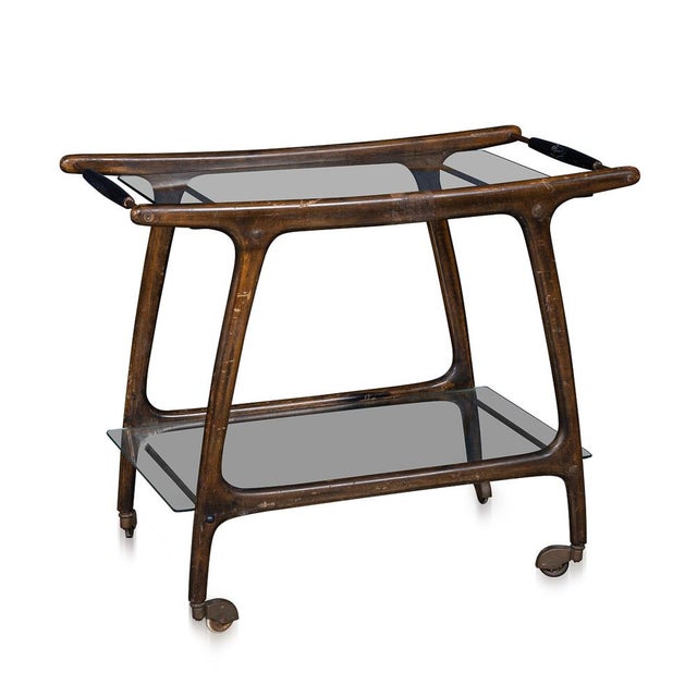 Vintage Italian Drinks Trolley in the style of Cesare Lacca, 1960 For Sale - Image 16 of 16