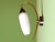 Mid-Century Modern Vintage White Opaline Glass Wall Sconce, 1990s For Sale - Image 3 of 11