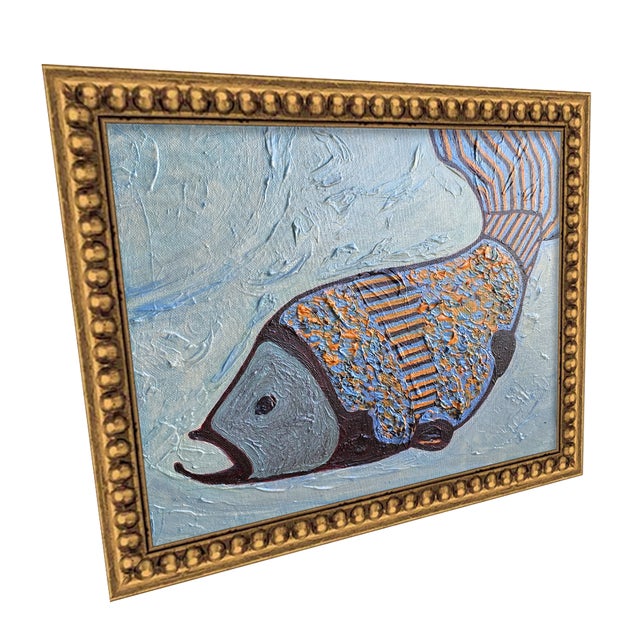 Title: Golden Current Artist: Tatiana Duperault Medium: Acrylic & oil paint Style: Minimalist, modern classic Framed size:...