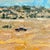 In "Taking Care of Business," a vast, sunlit landscape unfolds, showcasing a rural scene where figures and livestock...