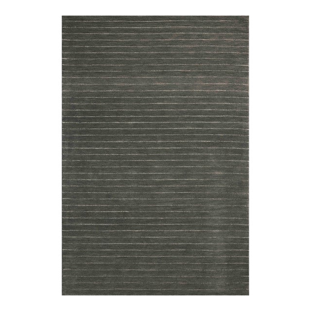 Chris Loves Julia x Loloi Henry Charcoal / Ivory 9'-3" x 13' Area Rug For Sale