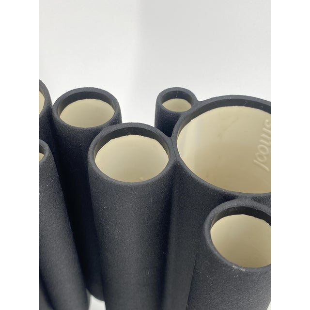 Cylindrical Vinyl Vase by Robert Bronwasser, Studio Smool for Goods, Netherlands For Sale - Image 4 of 15