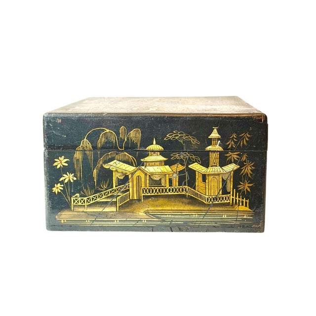 19th Century Chinese Chinoiserie Decorative Box For Sale - Image 10 of 12