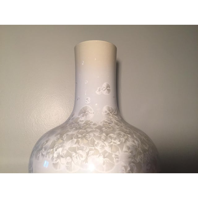 Ceramic Large Mid-Century Modern Style Crystalline Reactive Glaze Vase / Art Piece For Sale - Image 7 of 10