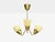 1940s Mid-Century Modern Hans Bergstrom Attr, Pendant Light, Brass, Glass For Sale - Image 4 of 10
