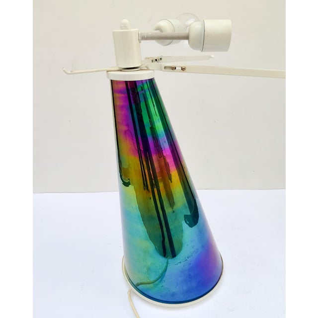 Glass Large Murano Glass Table Lamp by Gambaro and Tagliapietra, 1980s For Sale - Image 7 of 12